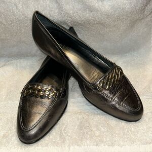 Amalfi By Rangoon Italian 7 1/2 M Silver Loafer